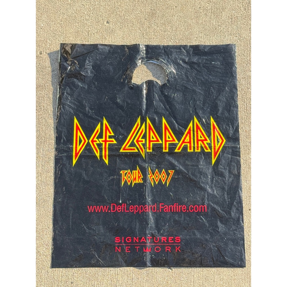 Def‎ Leppard Tour 2007 Merchandise Bag Rock Memorabilia